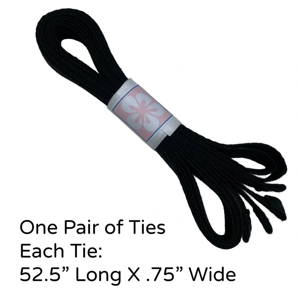 Rothy's Espadrille Replacement Black Ankle Ties